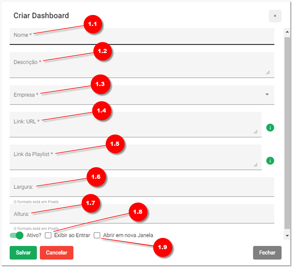 Criar Dashboard